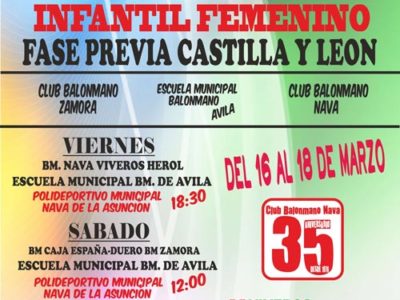 Fase previa Castilla y León - Infantil Femenino