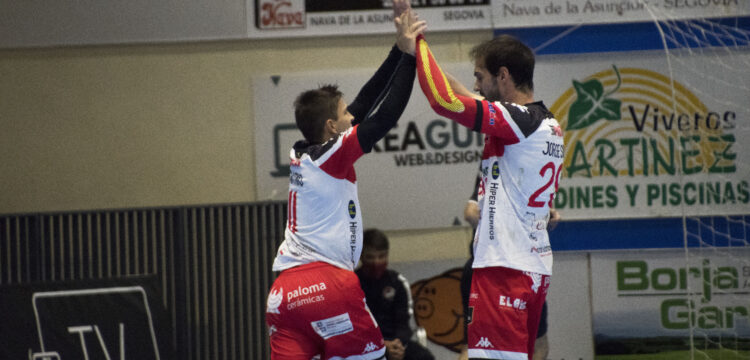Nicoló y Jorge Silva celebrando un gol / Foto: Dani Pérez